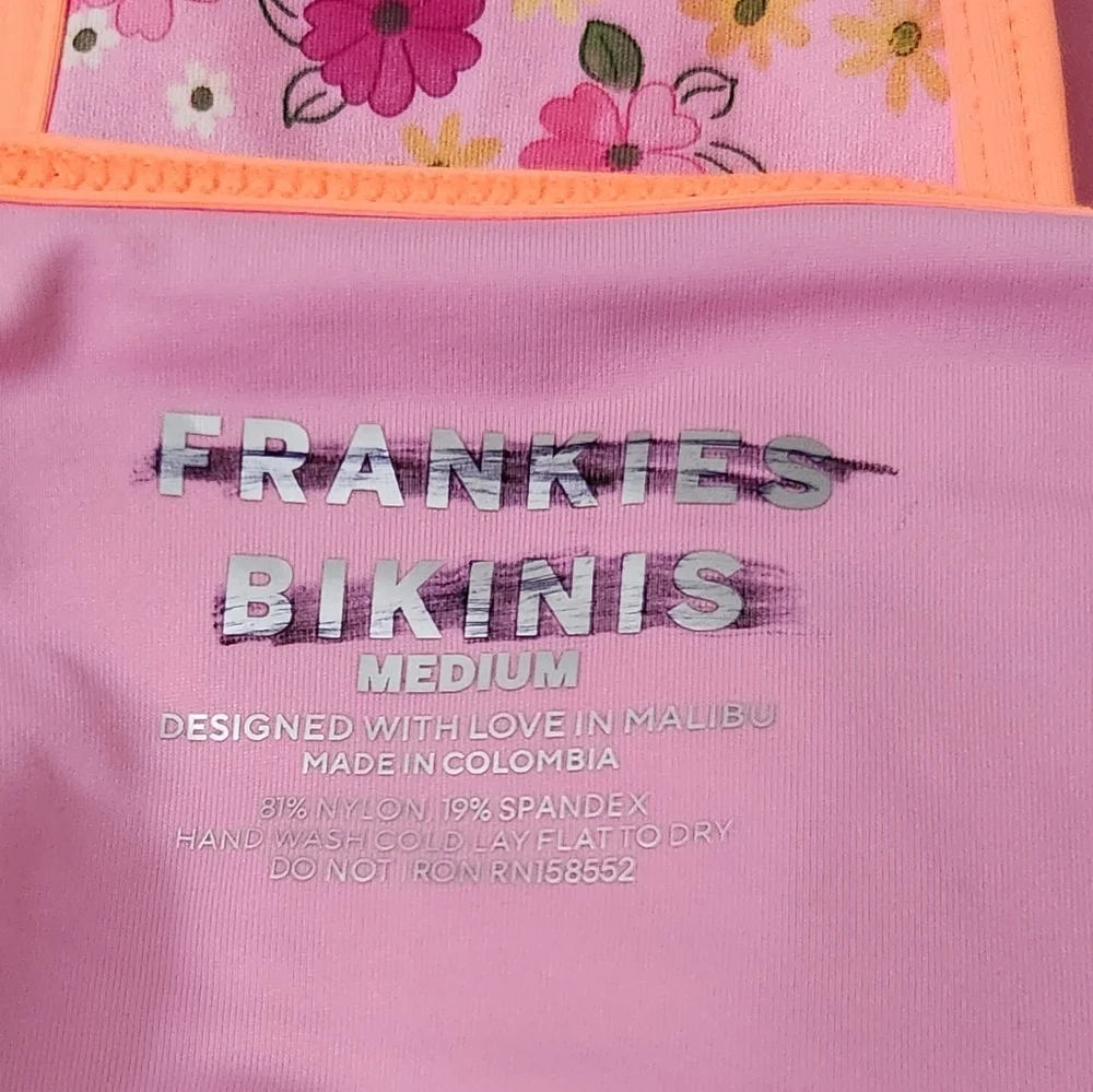 New!Frankie's‎ Bikinis Full Moon Floral Micro Bikini Bottom